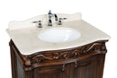32" Traditional style cream marble Fiesta Bathroom Sink Vanity CF - 2873M - TK