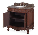 32" Traditional style cream marble Fiesta Bathroom Sink Vanity - CF - 2873SB - TK