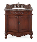 32" Traditional style cream marble Fiesta Bathroom Sink Vanity - CF - 2873SB - TK
