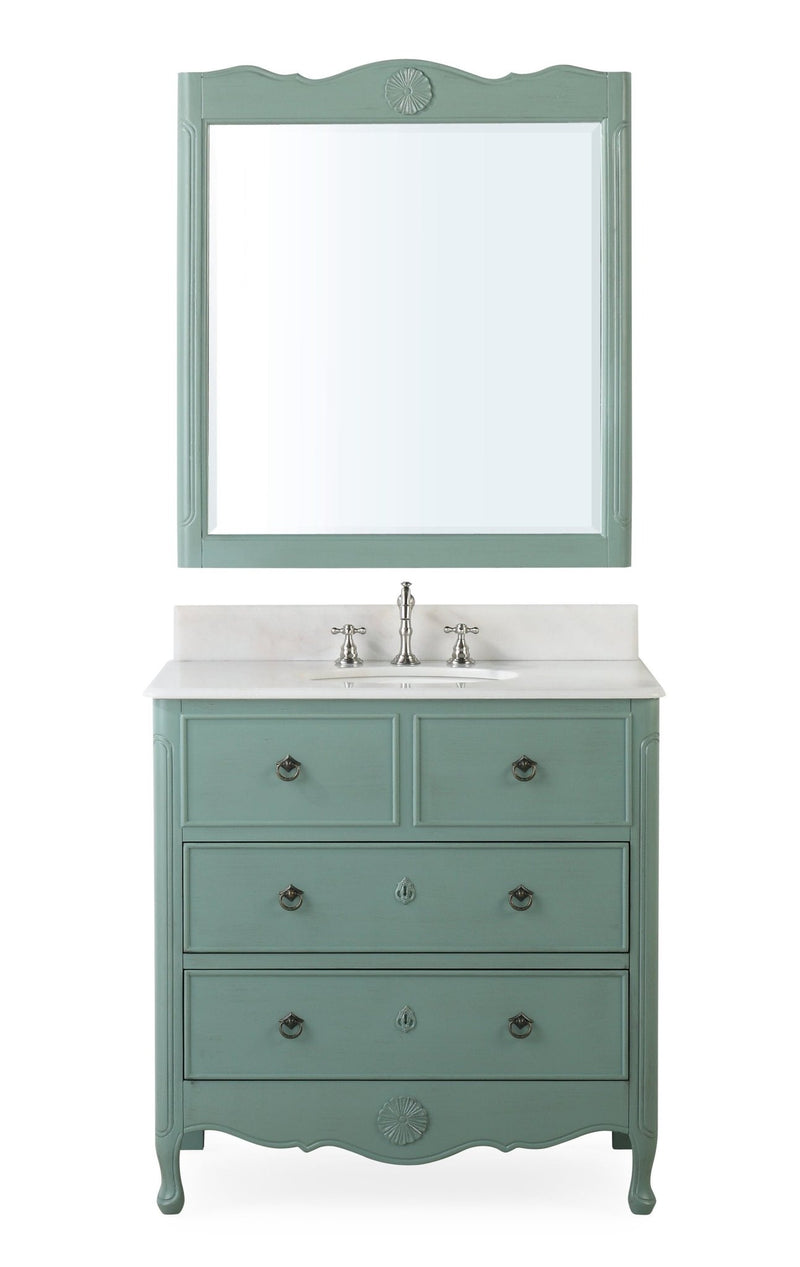34" Daleville Bathroom Sink Vanity - Benton Collection HF-081Y - Chans Furniture