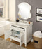 34” Knoxville Bathroom Sink Vanity - Benton Collection Model GD-1533WT-MIR - Chans Furniture