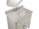 34” Knoxville Bathroom Sink Vanity - Benton Collection Model GD-1533WT-MIR - Chans Furniture