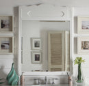 34" Knoxville White Bathroom Vanity Mirror MR-1522W - Chans Furniture