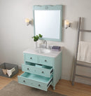 34"Daleville Bathroom Sink Vanity Benton Collection HF-081LB - Chans Furniture
