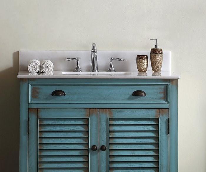 36" Abbeville Bathroom Sink Vanity- Benton Collection CF-28884BU - Chans Furniture