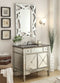 36" Benton Collection Black Granite Top Ashlyn Bathroom Sink Vanity & Mirror Set - YR-023G-36 - Chans Furniture
