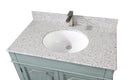 36" Benton Collection Litchfield Distressed Silver Blue Beach Style Bathroom Vanity RX-2218 - Chans Furniture