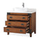 36" Benton Collection Vessel Sink Traditional Style Bathroom Vanity Akira CF-35535 - Chans Furniture