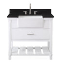 36-Inches Kendia Farmhouse Sink Bathroom Vanity - GD-7036-WT36-RA - Chans Furniture