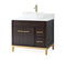 36" Tennant Brand Modern Style Beatrice Vessel Sink Bathroom Vanity - TB-9936DK-36QT - Chans Furniture