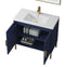 36" Tennant Brand Modern Style Navy Blue Eileen Bathroom Sink Vanity - AC-66NB36 - Chans Furniture