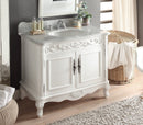 39" Bathroom Vanity with Italian Carrara Marble Counter-top Benton Collection Carbone