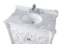 40" Benton Collection Bellissimo Bathroom Vanity with Italian Carrara Marble -