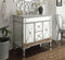 40" Benton Collection Mirrored Style Adelia Single Sink Bathroom Vanity with Carrara Top DH-13Q332 - Chans Furniture