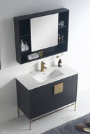 40" Tennant Brand Kuro Minimalistic Dawn Gray Bathroom Vanity - CL-102DG-40ZI - Chans Furniture