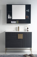 40" Tennant Brand Kuro Minimalistic Dawn Gray Bathroom Vanity - CL-102DG-40ZI - Chans Furniture