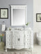 42" Antique White Traditional Style Single Sink Beckham Bathroom Vanity - SW-3882W-AW-42 - Chans Furniture