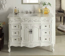 42" Antique White Traditional Style Single Sink Beckham Bathroom Vanity - SW-3882W-AW-42 - Chans Furniture