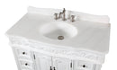 42" Antique White Traditional Style Single Sink Beckham Bathroom Vanity - SW-3882W-AW-42 - Chans Furniture