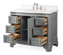 42" Benton Collection Modern Style Sesto Grey Bathroom Vanity - 1044CK-QT - Chans Furniture