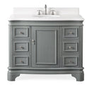 42" Benton Collection Modern Style Sesto Grey Bathroom Vanity - 1044CK-QT - Chans Furniture