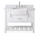 42-Inches Kendia Farmhouse Sink Bathroom Vanity - GD-7042-WT42-RA - Chans Furniture