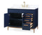 42" Tennant Brand Beatrice Navy Blue Modern Bathroom Sink Vanity TB-9444NB-V42 - Chans Furniture