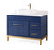 42" Tennant Brand Modern Style Blue Beatrice Vessel Sink Bathroom Vanity - TB-9942VB-42QT - Chans Furniture