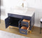 42" Tennant Brand Modern Style Navy Blue Beatrice Vessel Sink Bathroom Vanity - TB-9942NB-42NU - Chans Furniture