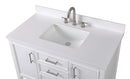 42" Tennant Brand White Single Sink Bathroom Vanity - Felton SKU
