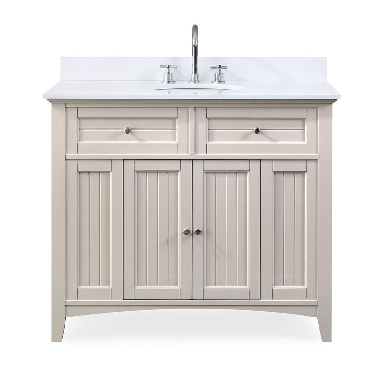 42" Thomasville Cottage Style Taupe Bathroom Sink Vanity - GD-47538TP - Chans Furniture
