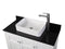 42" White Thomasville Cottage-Style Vessel Sink Bathroom Vanity With Black Granite Top ZK-77888GT - Chans Furniture