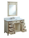 46" Distress Beige Cottage Style Abbeville Bathroom Sink Vanity CF-28325W - Chans Furniture