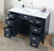 46.5" Benton Collection Navy Blue Zapate Bathroom Sink Vanity NB-4485 - Chans Furniture