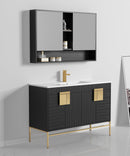 47" Kuro Minimalistic Dawn Gray Single Sink Bathroom Vanity CL-102DG-50SK - Chans Furniture