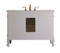48" Beckham Bathroom Sink Vanity with Mirror - Benton Collection SW - 3882W - AW - 48 - MIR - 3882