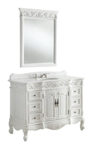 48" Beckham Bathroom Sink Vanity with Mirror - Benton Collection SW - 3882W - AW - 48 - MIR - 3882
