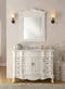 48" Benton Collection Antique white Morton Bathroom Sink Vanity & Mirror Set HF-2815W-AW-48-MIR-2815 - Chans Furniture