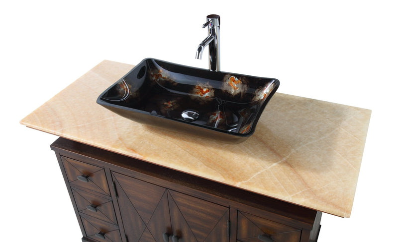 48" Benton Collection Verdana Vessel Sink Bathroom Vanity Model