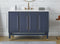 48" Tennant Brand Bertone Navy Blue Modern Bathroom Sink Vanity Q169NB-48QT - Chans Furniture