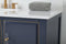 48" Tennant Brand Bertone Navy Blue Modern Bathroom Sink Vanity Q169NB-48QT - Chans Furniture