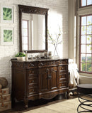 48" Traditional Style Single Sink Beckham Bathroom Vanity - SW-3882SB-TK-48 - Chans Furniture
