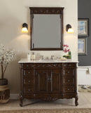 48" Traditional Style Single Sink Beckham Bathroom Vanity - SW-3882W-TK-48 - Chans Furniture