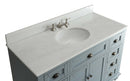 49" Benton collection Vintage Blue Cottage Glennville Bathroom Sink Vanity - GD-28328BU - Chans Furniture