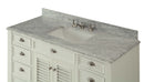 50" Kalani Sink Vanity with Italian Carrara Marble Countertop - 3028-Q50 - Chans Furniture