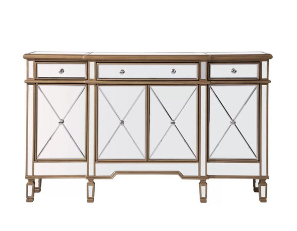 60" Andrea Mirrored Console - Model DH-427-304 - Chans Furniture