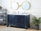 60" Benton Collection Sesto Navy Blue Bathroom Vanity - 2077NB-QT - Chans Furniture