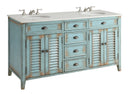 60" inch Benton Collection Abbeville Double Sink Vanity Model CF-88323-60BU - Chans Furniture