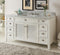 60" Kalani Sink Vanity with Italian Carrara Marble Countertop - Model YR-3028Q60S - Chans Furniture