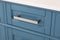 60" Tennant Brand Durand Modern Teal Blue Double Sink Bathroom Vanity QT-1808-D60TB - Chans Furniture